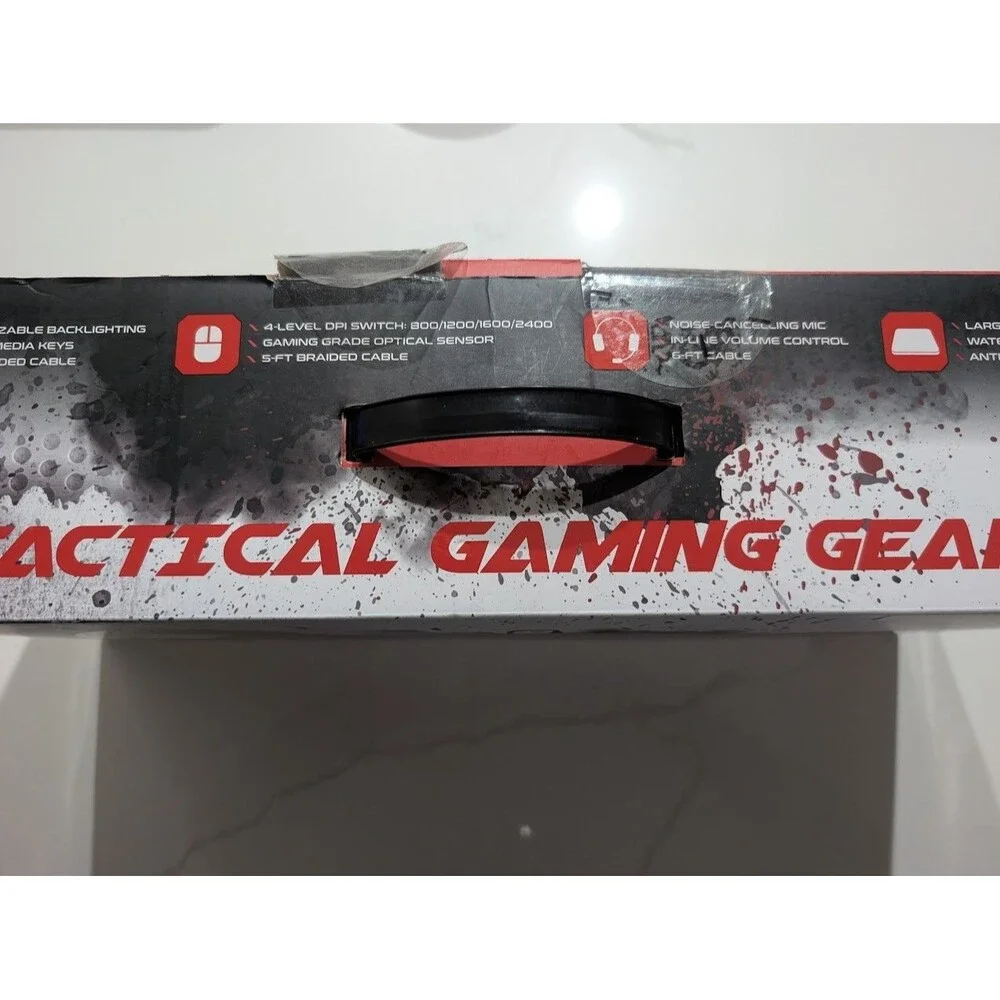 HyperGear Pro Gaming Series 4-in-1 Gaming Kit Keyboard Headphones Mouse Mousepad